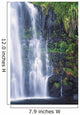 Hawaii, Maui, One Of Many Cascading Waterfalls Found Along Hana Coast Wall Mural