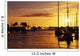 Hawaii, Oahu, Waikiki Yacht Harbor At Sunset Wall Mural