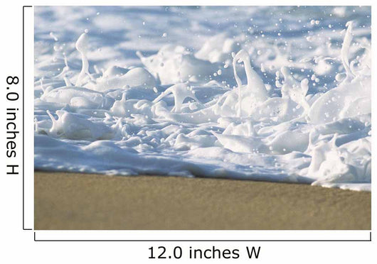 Hawaii, Ripple Of Water And Seafoam Breaks On Sandy Shore Wall Mural