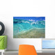 Ripple Of Crystal Clear And Turquoise Water Breaks On Sandy Shore Wall Mural