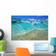 Ripple Of Crystal Clear And Turquoise Water Breaks On Sandy Shore Wall Mural