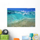 Ripple Of Crystal Clear And Turquoise Water Breaks On Sandy Shore Wall Mural