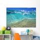 Ripple Of Crystal Clear And Turquoise Water Breaks On Sandy Shore Wall Mural