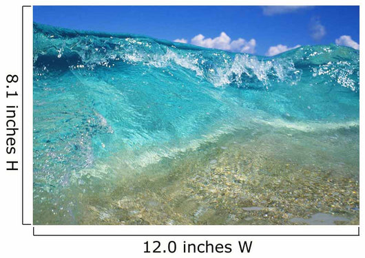 Ripple Of Crystal Clear And Turquoise Water Breaks On Sandy Shore Wall Mural