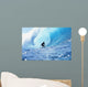 Hawaii, Oahu, North Shore, Silhouette Of Surfer In Pipeline Barrel Wall Mural
