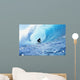Hawaii, Oahu, North Shore, Silhouette Of Surfer In Pipeline Barrel Wall Mural