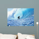 Hawaii, Oahu, North Shore, Silhouette Of Surfer In Pipeline Barrel Wall Mural
