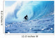 Hawaii, Oahu, North Shore, Silhouette Of Surfer In Pipeline Barrel Wall Mural