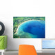 Hawaii, Kauai, Aerial Of Hanalei Bay, Boats In Ocean Wall Mural