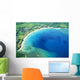 Hawaii, Kauai, Aerial Of Hanalei Bay, Boats In Ocean Wall Mural