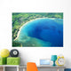 Hawaii, Kauai, Aerial Of Hanalei Bay, Boats In Ocean Wall Mural