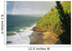 Hawaii, Kauai, Napali Coast, Hanakapiai Beach, Rainbow In Distance Wall Mural