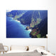 Hawaii, Kauai, Na Pali Coast, Aerial View Along Mountains Wall Mural