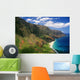 Hawaii, Kauai, Aerial Along Napali Coastline, Rugged Cliffs Wall Mural