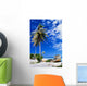 French Polynesia, Beach With Boat Wreck On Shore Wall Mural