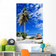 French Polynesia, Beach With Boat Wreck On Shore Wall Mural