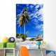 French Polynesia, Beach With Boat Wreck On Shore Wall Mural