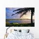 Silhouette Of Palm Tree Wall Mural