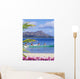 Canoe Paddlers With Orchid Lei In The Foreground Wall Mural