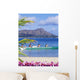 Canoe Paddlers With Orchid Lei In The Foreground Wall Mural
