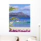 Canoe Paddlers With Orchid Lei In The Foreground Wall Mural