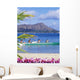 Canoe Paddlers With Orchid Lei In The Foreground Wall Mural