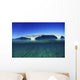 Wave Breaking In Distance, Glassy Turqouise Water In Foreground Wall Mural