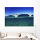 Wave Breaking In Distance, Glassy Turqouise Water In Foreground Wall Mural