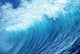 Inside Glassy, Blue Wave Curling Over, Closeup Wall Mural