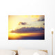 Hawaii, Sunset Over Niihau, From Kauai, Golden Sky Wall Mural