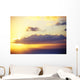 Hawaii, Sunset Over Niihau, From Kauai, Golden Sky Wall Mural