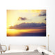 Hawaii, Sunset Over Niihau, From Kauai, Golden Sky Wall Mural