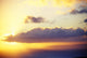 Hawaii, Sunset Over Niihau, From Kauai, Golden Sky Wall Mural