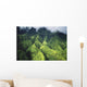 Hawaii, Kauai, Makalena Mountains, Lush Aerial View Of Mountain Ridges Wall Mural