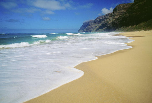 Hawaii, Kauai, Polihale Beach, Looking Towards Napali Coast Wall Mural