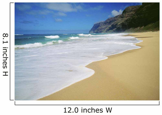 Hawaii, Kauai, Polihale Beach, Looking Towards Napali Coast Wall Mural