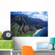Hawaii, Kauai, Na Pali Coast, Aerial View Along Mountains Wall Mural