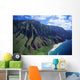 Hawaii, Kauai, Na Pali Coast, Aerial View Along Mountains Wall Mural