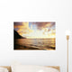 Hawaii, Kauai, Na Pali Coastline, Ke'e Beach At Sunset Wall Mural