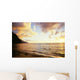 Hawaii, Kauai, Na Pali Coastline, Ke'e Beach At Sunset Wall Mural
