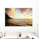 Hawaii, Kauai, Na Pali Coastline, Ke'e Beach At Sunset Wall Mural