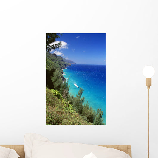 Hawaii, Kauai, Napali Coast, Dramatic Cliffs, Ocean Wall Mural