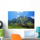 Hawaii, Kauai, Napali Coast, Kalalau Mountains, Blue Sky Wall Mural