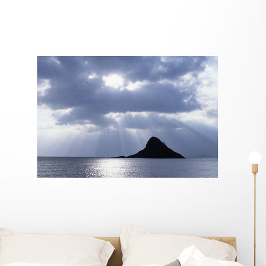 Hawaii, Oahu, Kualoa, Mokoli'i Island Wall Mural