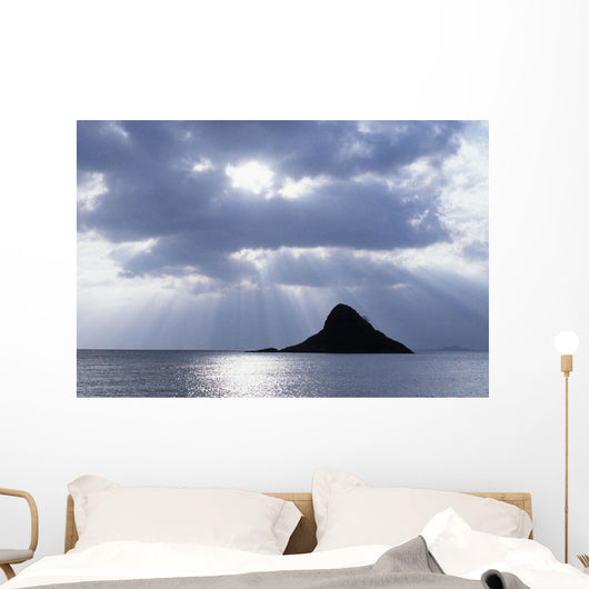 Hawaii, Oahu, Kualoa, Mokoli'i Island Wall Mural