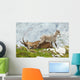 Mother Ibex and Young Wall Decal