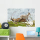Mother Ibex and Young Wall Decal