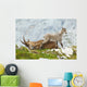 Mother Ibex and Young Wall Decal