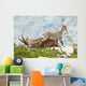 Mother Ibex and Young Wall Decal