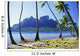 French Polynesia, Tahiti, Bora Bora Coast With Palm Trees Wall Mural